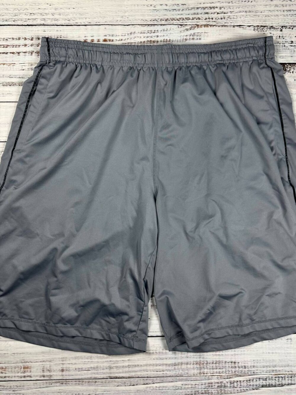 DEVOPS Athletic Shorts XL Gray Polyester Spandex Blend